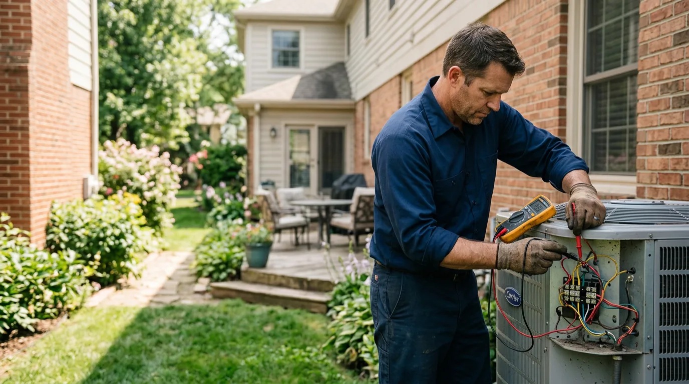 HVAC technician working near Chesapeake Beach, MD
